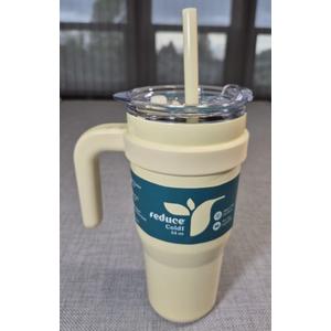 Reduce 24oz Cold1 Vacuum Insulated Stainless Steel Straw Tumbler French Vanilla