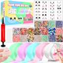 Nano Tape Bubble Kit, Color Double Sided Tape Elastic Bubbles DIY Craft Kit, Squishy Ball, Party Favors and Fidget Toys for Girls, Boys, Kids,Christmas Stocking Stuffers, 5PCS