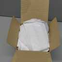 Plasticplace Custom Fit Trash Bags, Compatible with simplehuman Code K (50 Count) White Drawstring Garbage Liners 10 Gallon / 38 Liters 24" x 28"