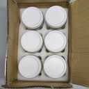 NETANY 6-pack 16oz Glass jars with Airtight Lids, Overnight Oats Containers with Lids, Wide mouth Mason Salad jars, Glass Food Storage Containers for Snacks Yogurt Spice Sugar-White