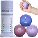 Lavender Stress Balls for Adults | Aroma Infused for Anxiety and Stress Relief | Enhance Mindfulness & Focus | Tri-Strength Physical Therapy Hand Grip Exercise and Calming Sensory Fidget Tool