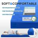 Kingfun 3 Inch CertiPUR-US Memory Foam Camping Mattress Pad, Waterproof Roll-up Sleeping Pad, Thick Floor Sleeping Mats for Tent with Removable Travel Bag, Twin 75" x 36" x 3 inch