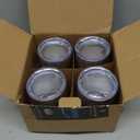 12oz/4 Pack Wine Tumbler Glasses with Lid Stemless Double Wall Vacuum Stainless Steel Travel Tumbler Keeping Cold & Hot for Wine,Coffee,Cocktails,Christmas DrinksFamily and Gifts(4 PackSliver)