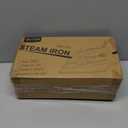 OSTBA 1600W Steam Iron for Clothes with Rapid Heating Nonstick Soleplate, Precise Thermostat Dial, Self-Cleaning, Anti-limescale, Drip Stop Function, 300ml Water Tank Clothes Iron