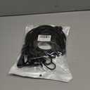 8-Pack Bungee Cords with Hooks & Carabiners - 24 Inch Bungee Rope (4 Hooks + 4 Carabiner Clips) - Heavy Duty Elastic Stretch Cords for Kayaking, Camping, Truck, Tarp, Gear Tie Down - Black