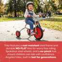 Angeles SilverRider Kids Tricycle, Toddler Tricycle with Solid Airless Rubber Tires, Kids Bike for Preschools and Daycare, Ages 4+, 16.5" Tall Seat, 14" Wheels