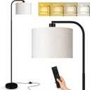 Dimmable Floor Lamp for Living Room,Arc Sofa Lamps with Remote Control,Stepless Dimmable Brightness & Colors Temperature 2700k-6500k,67 In,Tall Flexible Standing Lamp for Bedroom Study Room Office