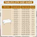 DWCN Rectangle Tablecloth - 54 x 80 Inch - Waterproof Stain and Wrinkle Resistant Washable Table Cloth, Decorative Fabric Table Cover for Kitchen Dining Room Party and Outdoor Use, White