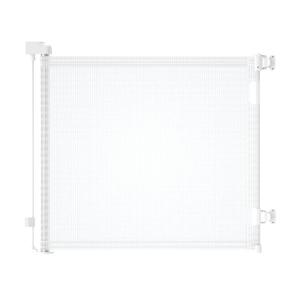 dearlomum Retractable Baby Gate,Mesh Baby Gate or Mesh Dog Gate,33" Tall,Extends up to 55" Wide,Child Safety Gate for Doorways, Stairs, Hallways, Indoor/OutdoorWhite,33"x55" (33x55 Inch, White)