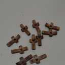 KyooteLfv Wooden Cross Fidget - Cross My Heart, Walnut Pocket Crosses for Anxiety Relief & Prayer, Encouragement Christian Gift for Adults/Kids (10 PCS)