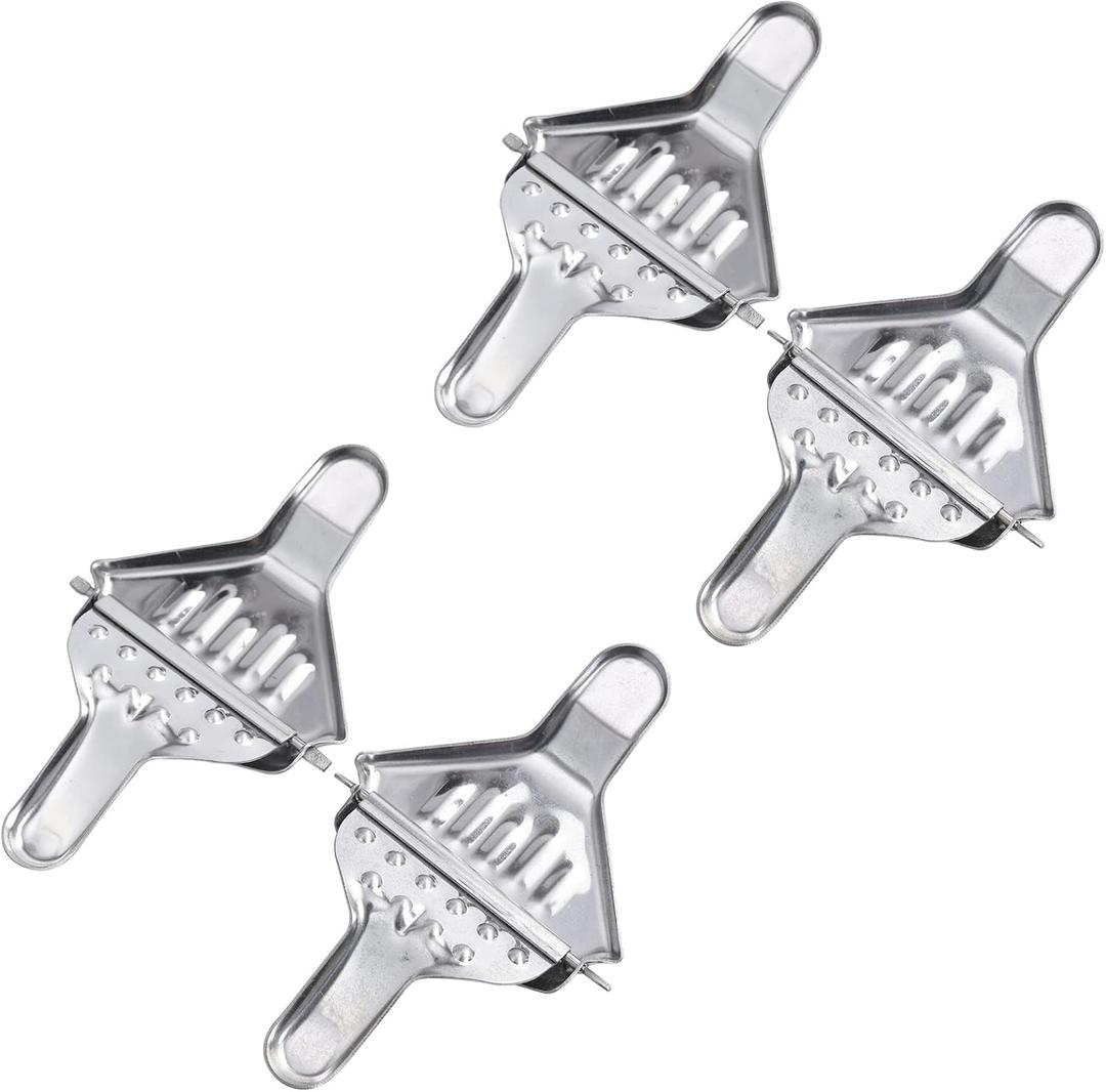 4 PCS Manual Lemon Lime Squeezer Presser, Handheld Stainless Steel Lemon Citrus Juicer
