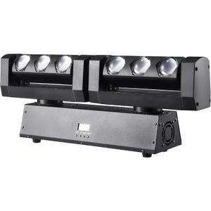 JUNMAN Two Arm Six Head Led Beam Moving Head Light DJ Disco Stage Lights