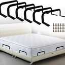 6 PCS Mattress Retainer Bar, Mattress Slide Stopper, Keep Topper from Sliding, Stopper to Prevent Sliding Holder in Place for Most Soft Bed
