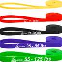 LEZER Resistance Bands - Pull Up Bands for Home Gym Fitness, Stretching, Physical Therapy & Training - Includes Instruction