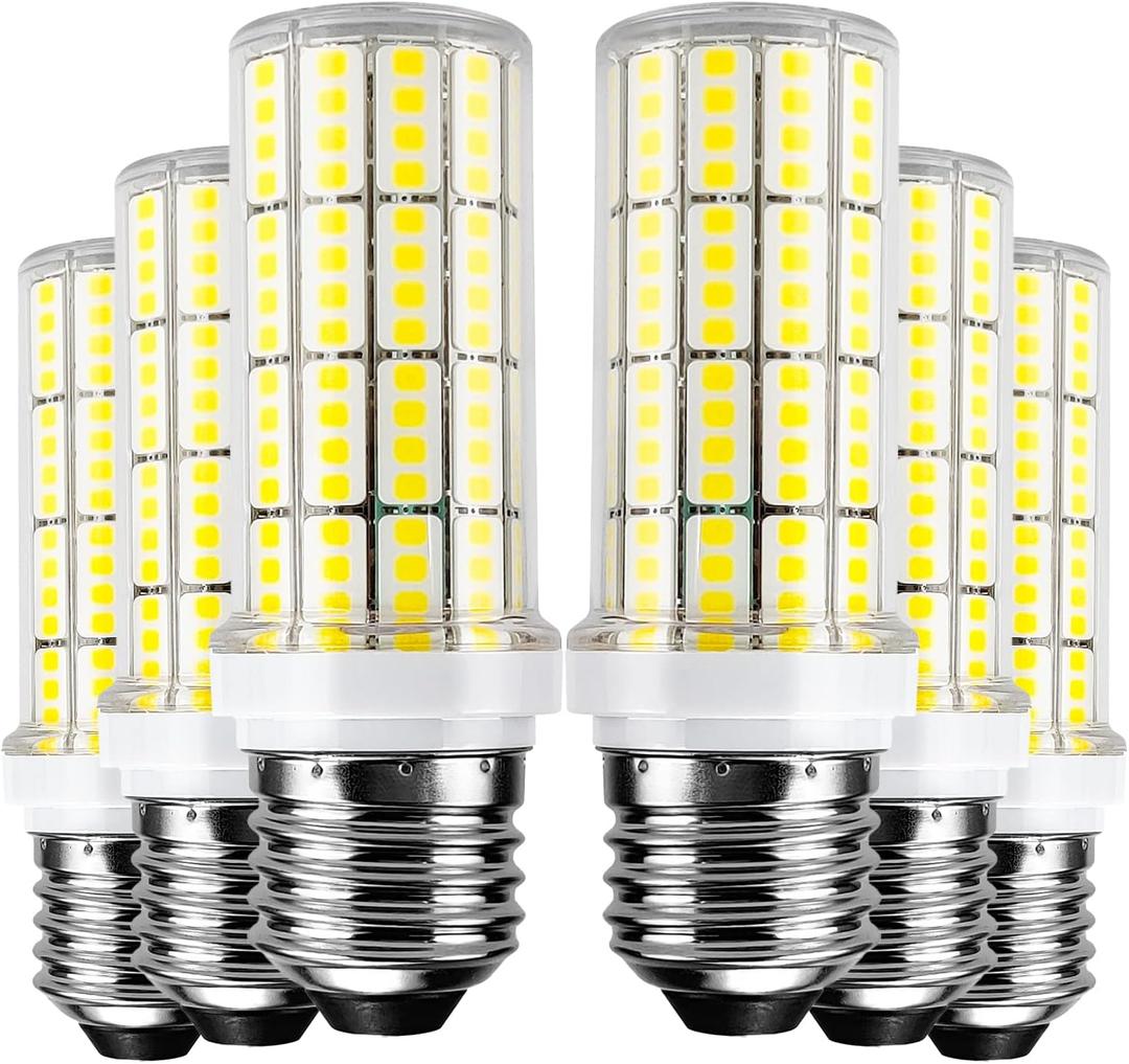 Led Light Bulb 6pcs 200w Equivalent 2500 Lumen 5000k Cool Daylight White 20w Super Bright Led Bulb E26/E27 Base