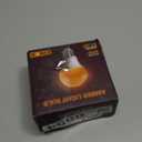 DALUXshop Amber Sleep Light Bulbs, Blue Light Blocking, A19 9W(60 Watt Equivalent) Dim Light Bulbs for Lamp, 1800K Warm Light Bulb, E26 for Healthy Sleep Bedroom Kids Room, 4.30X2.35X2.35 Inch, 2 Pack