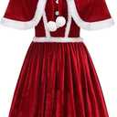 HAPNBCELE Christmas Claus Outfit (Red,M)