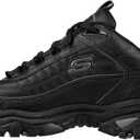 Skechers mens Energy Afterburn Shoes Lace-Up Sneaker, Black/Grey, 10.5