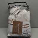 Pinch Pleated Beige White Sheer Curtains 84 Inches Long, Light Filtering Linen Blend Neutral Boho Farmhouse Curtains with Hooks for Living Room/Nursery Window Drapes 84 inch Length 2 Panels Set