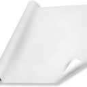 RockRose White Board Wall Sticker with Dry Erase Vinyl - Self Adhesive Whiteboard Sticker for School Office & Home - Peel and Stick Whiteboard Paper - Dry Erase Wallpaper Decal - White (17.7" x 78.7")