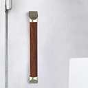 Solid Wood Japanese Style Bathtub Grab Bar, Bathtub Wall Mounting Assist Straight Handrail, Safety Non-Slip Support Rails for Elderly, Towel Rack (Color : Black Walnut, Size : 34cm)