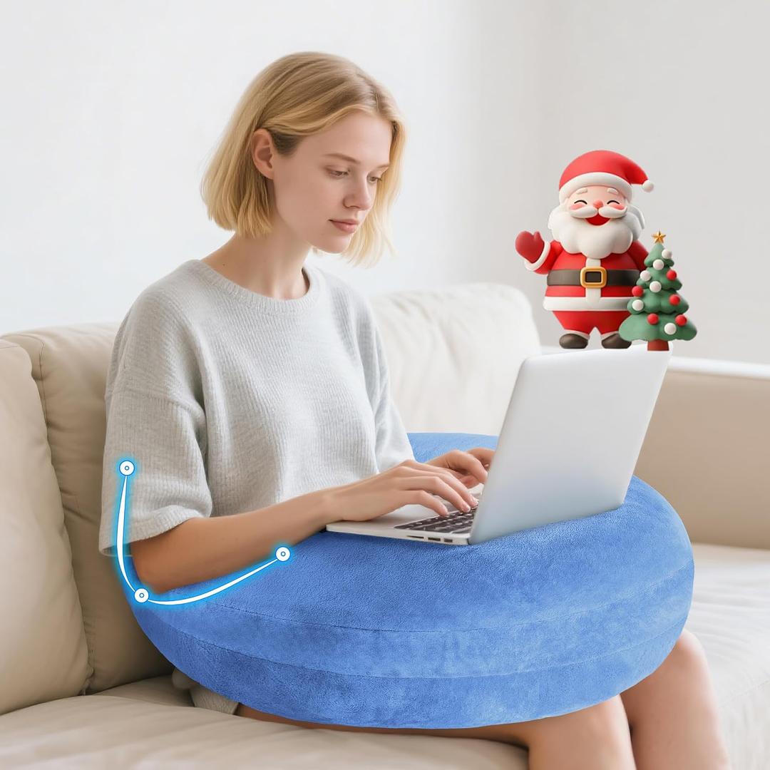 vamorry Gaming Pillow Arm Support Pillow for Bed & Sofa: Ergonomic U-Shaped Lap Pillow with Elbow Rest for Adults & Kids - Reduces Arm Pain & Fatigue During Gaming, Reading, Working & Crocheting