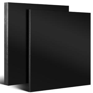 2 Pcs Black HDPE Sheet Size 12'' x 12'',1'' and 1/2'' Thick, High Density Polyethylene Plastic Sheets HDPE Board Hard Solid Plastic Block for DIY Projects Machining Home