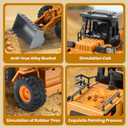 Dwi Dowellin Rc Front Loader, Alloy Shovel Loader Tractor,Construction Vehicle for Boys Ages 3-12, Gift for Birthday Christmas