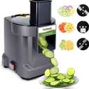 3 in 1 Commercial Vegetable Dicer Chopper,Multifunctional Food Processor, Electric Potato Cutter Automatic Onion Slicer& Shredder with 3 Blades