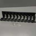 Hat Organizer for Baseball Caps Hold Up to 40 Hats, 2 Pack Hat Rack for Wall, Strong Adhesive Hat Storage Display Holder for Closet Door and Wall (Black)