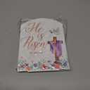 2 x He is Risen Easter Decor He is Risen Table Decor Religious Easter Decorations for Home Christian Gifts with Bible Verse Sign Arch Acrylic 6x8 Inch for Table Home Party White