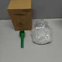 Hamiledyi No Mess Bird Feeders Water Dispenser Set Automatic Parakeet Cage Feeder with Perch Transparent Acrylic Container Parrot Cage Accessories for Canary Budgie Lovebirds Finches (Feeder + Drinking Bottle)