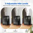 Top Fill Humidifiers for Bedroom, 4.0L Tank Cool Mist Humidifiers for Large Room, 30H Runtime, 28dB Quiet Ultrasonic Air Humidifier for Home with 9H Timer, Aroma Tray
