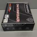 2025 1200W 10"Slim Car Underseat Subwoofer and Amp Package with Ambient Light, Individual Control for Low Pass/Gain/Boost Bass, High output surround vibration bass without distortion for Truck