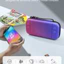 Honghao Switch 2 Case for Nintendo 2 with Protective Film, Travel Carrying Game Case for Nintendo Switch 2 2025, Large Portable Switch 2 Accessories (Blue Purple)