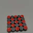 Strong Ceramic Round Magnets With Adhesive Backing (0.7x0.12"/18x3mm, 100 pcs) - Heavy Duty Sticky Magnets, Non-Corrosive, Versatile For Home, Office, Workshop, Whiteboard, Fridge And Hobby Use