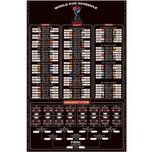 2026 World Cup Bracket Poster black 57 x 87 Inches Wall Soccer Game Tracker Map for Watch Party Bar Home Decor