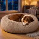 Bedsure SupportMax® Calming Dog Beds Large Sized Dog Washable Pet Bed,36in
420GSM Plush Fluffy Donut Round,Thick Supportive,Removable Cover,Anti-Slip,Anti-Anxiety,for Big Dogs up to 80 Lbs,Camel
Amazon's Choice