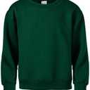 Soffe Boys' Classic Midweight Fleece Crew Sweatshirt, Size L
