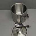Ice Granule Bucket 3L Double Wall Ice Bucket with Lid,Scoop,Tongs- Inner Layer 304 Stainless Steel Ice Container Keep Ice Frozen Longer- Ideal for Cocktail Bar,Parties,Chilling Beer Win