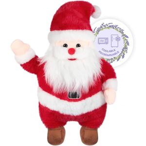 SuzziPals Heatable & Coolable Christmas Toys Santa Claus Plush, Microwave Heating Pad for Soothing & Relaxation, Christmas Stuff Lavender Plush Santa Toy, Santa Plush Doll for Girl