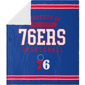 FOCO Unisex-Adult NBA Team Color Sherpa Fleece Blanket 60" x 70"