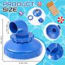 Baquler 2pcs Pool Jet Nozzles Jets for Bathtub at Home 360swivel Rotatable Pool Inlet Nozzle Fitting Swimming Pool Return Jet Replacement Part Compatible with Intex Spa Spout Accessories, 3.15 inches
