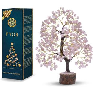 Rose Quartz Money Tree, Crystal Gifts, Rose Quartz Crystals, Fengshui Money Tree, House Warming Gifts New Home, Pink Office Supplies, Healing Crystals, Pink Room Decor for Women, Spiritual Decor