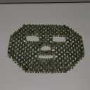 Patelai Jade Facial Mask, Jade Sleep Natural Stone Green Facial Cooling Mask, Beauty Skincare Massage Tools for Alleviate Puffiness Face Massage Puffy Eyes Dark Circles