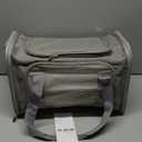 Henkelion Cat Carriers Dog Carrier Pet Carrier For Small / Medium Cats Dogs Puppies (Up To 15lbs), TSA Airline Approved Small Dog Carrier Soft Sided, Collapsible Waterproof Travel Puppy Carrier - Grey (17.0"L x 11.0"W x 11.0"H)