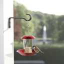 saffruff 14 Inch 2 Pack Heavy Duty Outdoor Plant Hangers for Hanging Baskets, Iron Plant Brackets Outside, Metal Plant Wall Hooks for Lantern, Bird Feeder