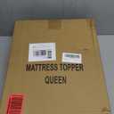 WhatsBedding Memory Foam Mattress Topper Queen Size, with 3D Bubble Mattress Pad Cover, Comfy Quilted 100% Cotton Layer for Back Pain, White,60"x80"