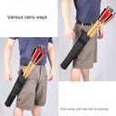 Archery Lightweight Back Arrow Quiver Dual Use Foldable Compact Hip Arrows Bag with Molle System Hanged for Target Shooting