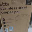 Ubbi Steel Diaper Pail, Odor Locking, No Special Bag Required, Award-Winning, Registry Must-Have, Ivory